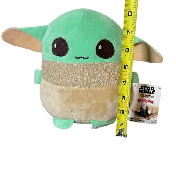 MATTEL  STAR WARS GROGU BABY YODA PLUSHIE 8’ CUUTOPIA MANDALORIAN COLLECTIBLE - Picture 4 of 9